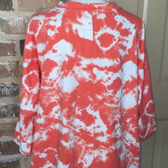 French Laundry Sweatshirt Project Plus Size Lace Front Sweatshirt 3/4 Sleeve 2X - Picture 8 of 11